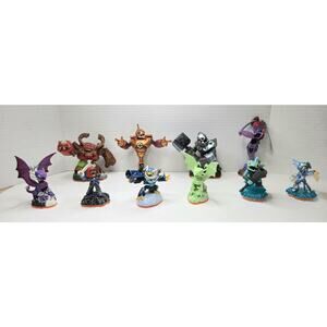 Skylanders Orange Base Lot of 10 Figures - Giants, SWAP Force & Rare Glow